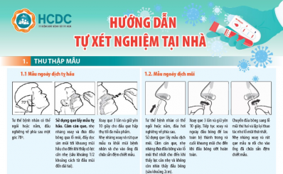 Hướng dẫn tự xét nghiệm tại nhà
